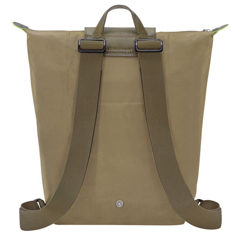 Olive Longchamp Le Pliage Green M Women Backpack | Ksa-250USGWML