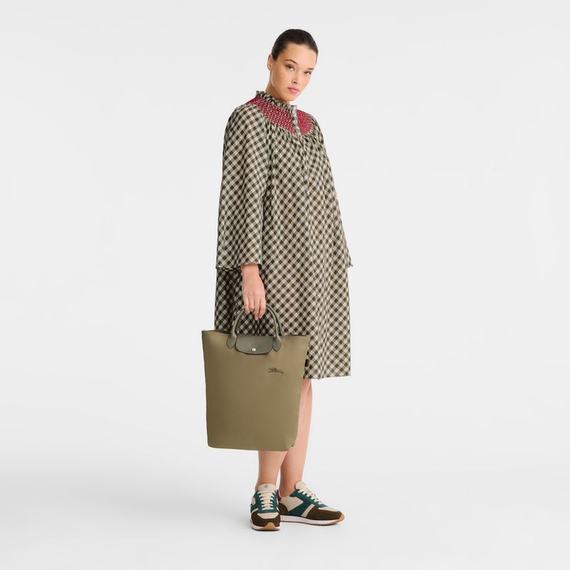 Olive Longchamp Le Pliage Green M Women Tote Bag | Ksa-125DXFSOK