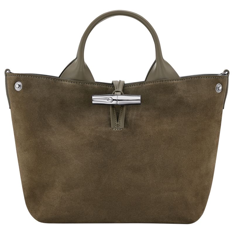 Olive Longchamp Le Roseau S Women Handbag | Ksa-756KXYUJN