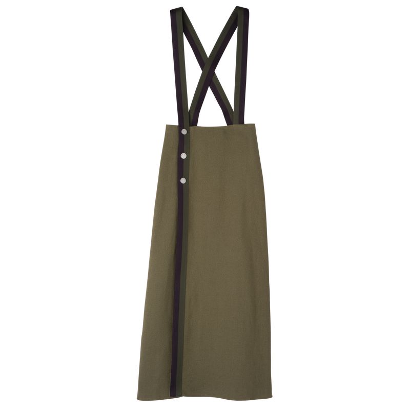Olive Longchamp Midi Women Skirts | Ksa-168XVAZCU