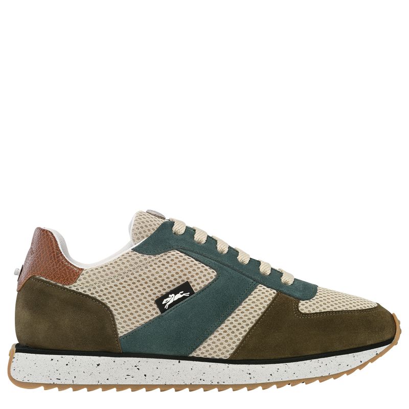 Olive / Blue Longchamp Le Pliage Green Women Sneakers | Ksa-657XPJBQY