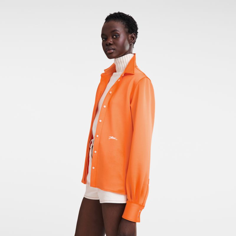 Orange Longchamp Jersey Women Shirts | Ksa-056ZESVFG