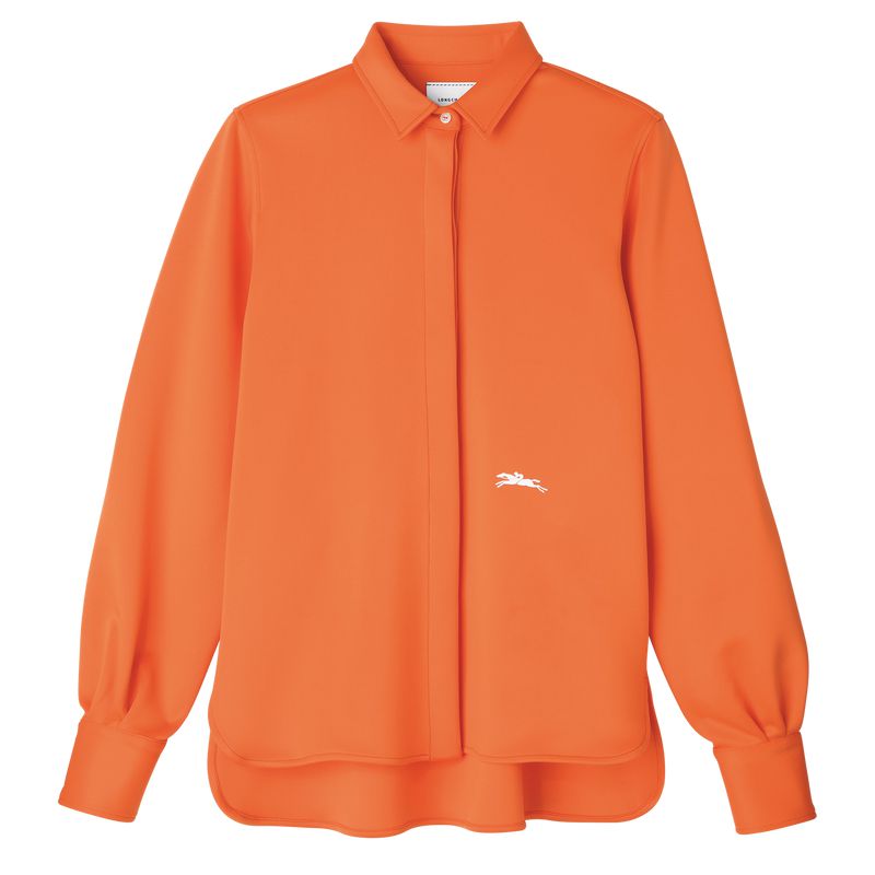 Orange Longchamp Jersey Women Shirts | Ksa-056ZESVFG