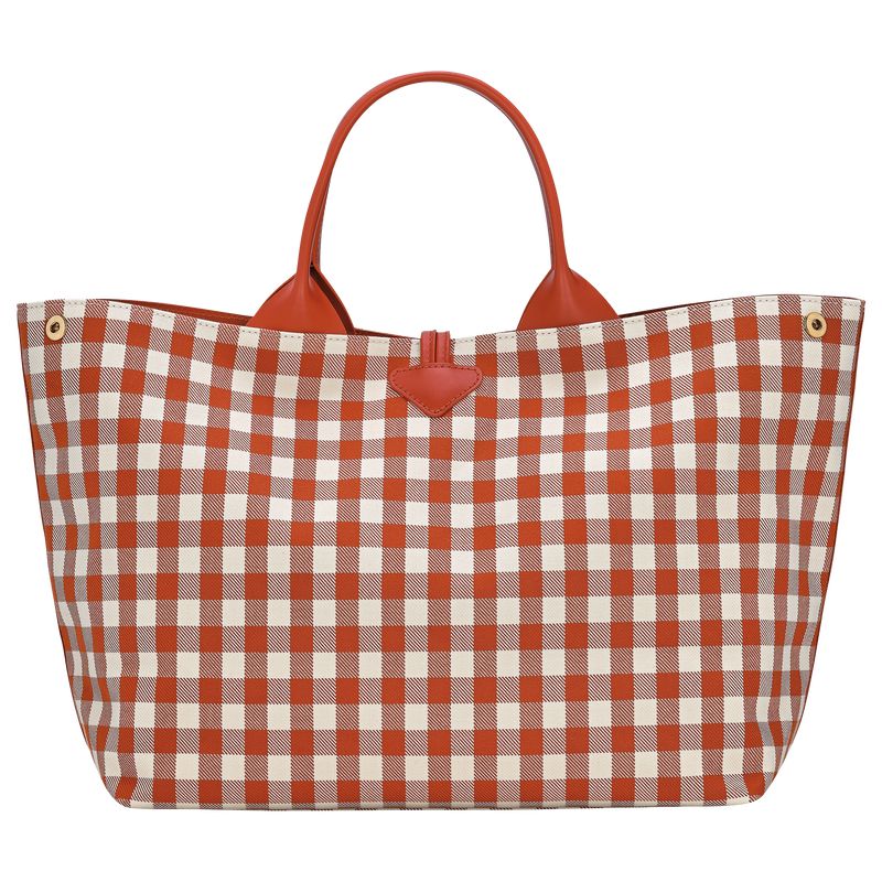 Orange Longchamp Le Roseau L Women Handbag | Ksa-063YSGJVC
