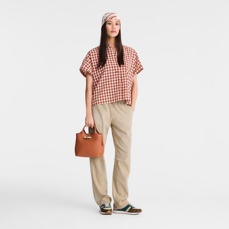 Orange Longchamp Le Roseau S Women Handbag | Ksa-798ITVHYX