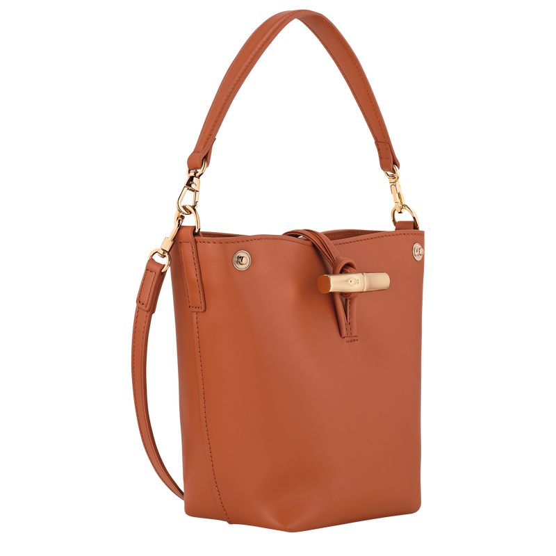 Orange Longchamp Le Roseau Xs Women Bucket Bag | Ksa-948WORBQM