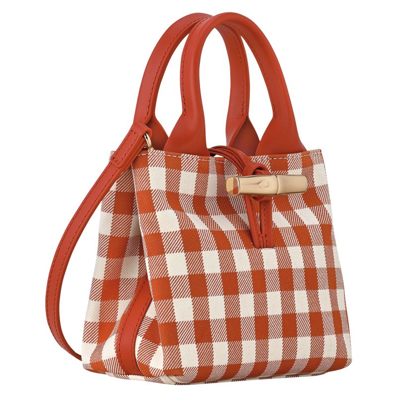 Orange Longchamp Le Roseau Xs Women Handbag | Ksa-379DVNESJ