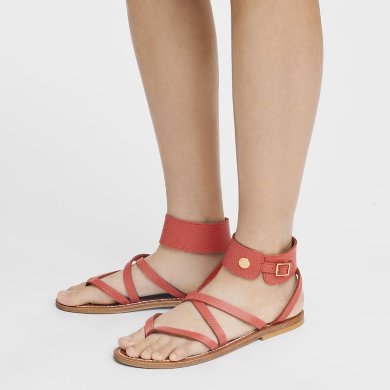 Orange Longchamp X K.Jacques Women Sandals | Ksa-826ZTNFLG