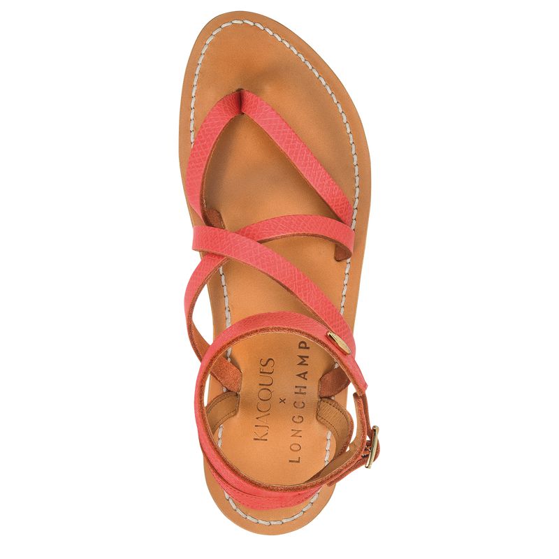 Orange Longchamp X K.Jacques Women Sandals | Ksa-826ZTNFLG