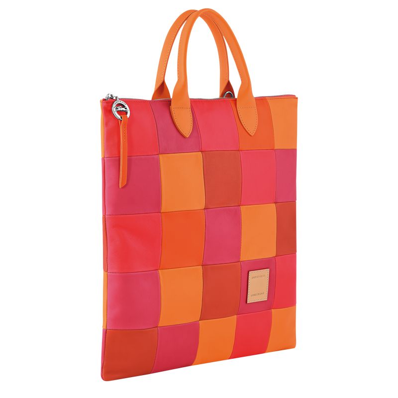 Orange / Red Longchamp Re-play L Men Handbag | Ksa-832IJDUKY
