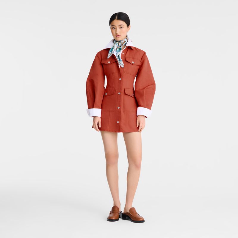 Pink Longchamp Canvas Women Dress | Ksa-592YZTVHP