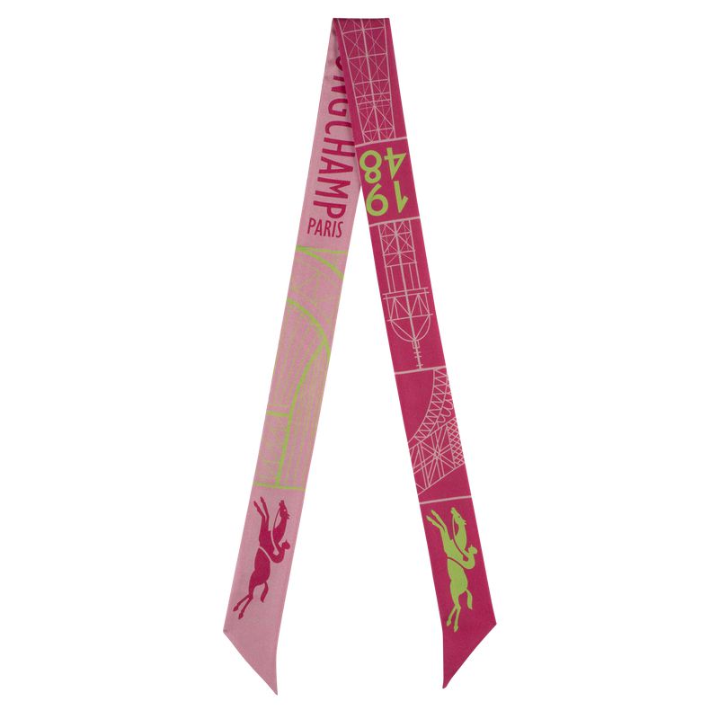 Pink Longchamp Eiffel Tower 1948 Women Headband | Ksa-706MLAWFI