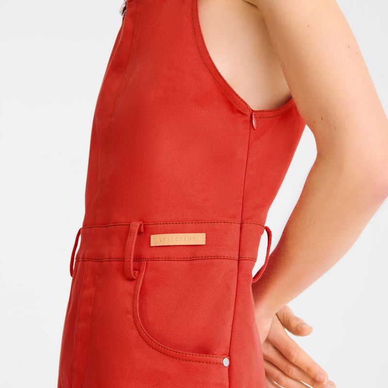 Pink Longchamp Gabardine Women Dress | Ksa-726VQURJC
