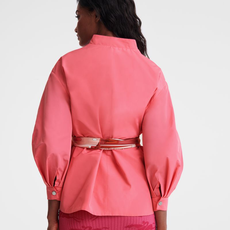 Pink Longchamp Kimono Women Jacket | Ksa-709ORNKFA