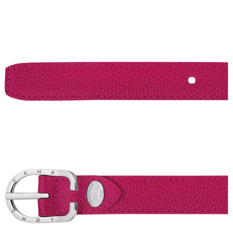 Pink Longchamp Le Foulonné Women Belt | Ksa-085PDEWAL