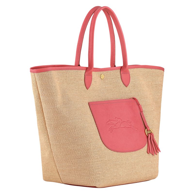 Pink Longchamp Le Pliage Collection L Basket Women Tote Bag | Ksa-307LHMYCR