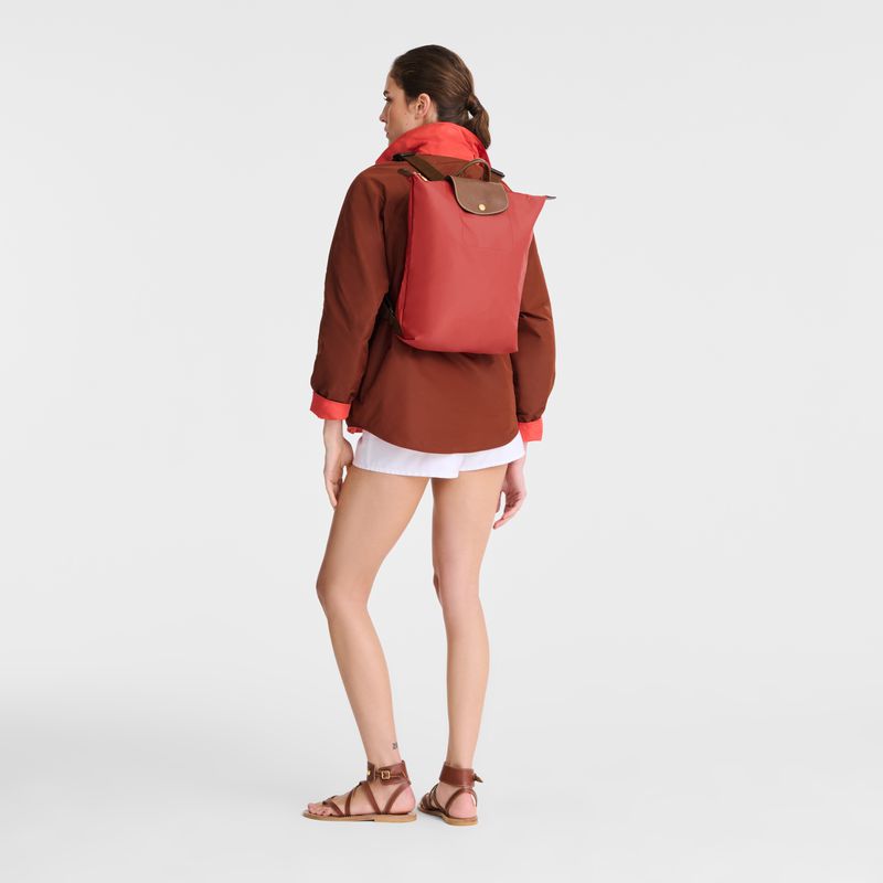Pink Longchamp Le Pliage Original M Men Backpack | Ksa-415KHJIVD