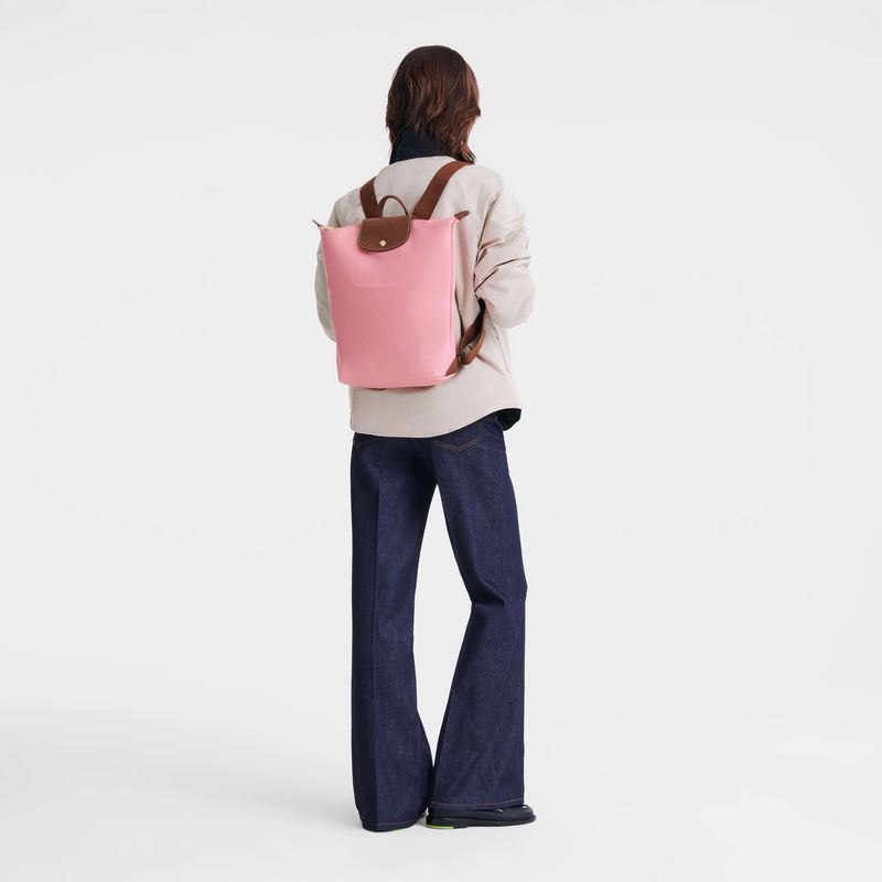 Pink Longchamp Le Pliage Original M Men Backpack | Ksa-591DESHMC