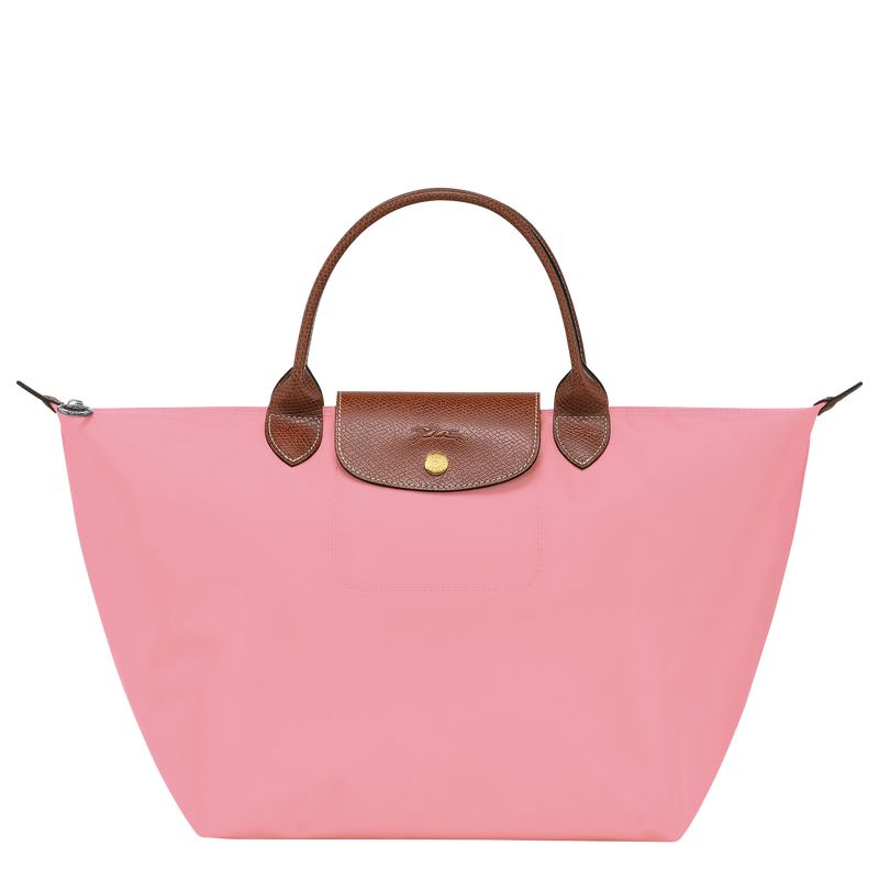 Pink Longchamp Le Pliage Original M Women Handbag | Ksa-204ECOLIP