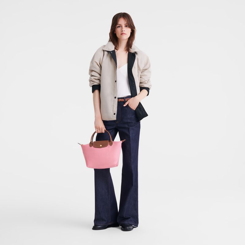Pink Longchamp Le Pliage Original S Women Handbag | Ksa-560KTWLHR