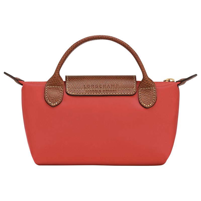 Pink Longchamp Le Pliage Original With Handle Men Pouch | Ksa-736BNXKEM