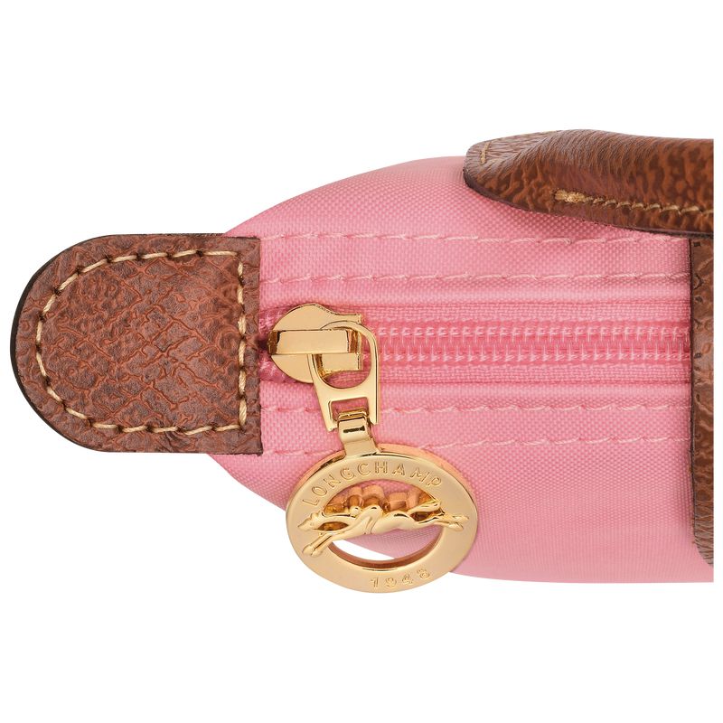 Pink Longchamp Le Pliage Original With Handle Men Pouch | Ksa-185IAPQMW