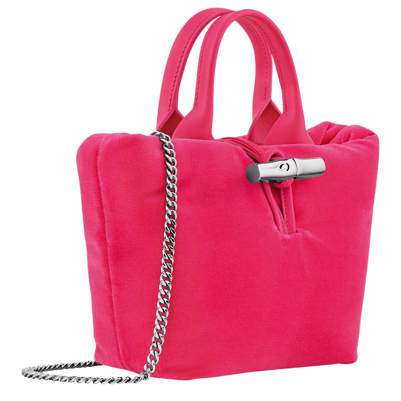 Pink Longchamp Le Roseau Xs Women Handbag | Ksa-280ODRLBX