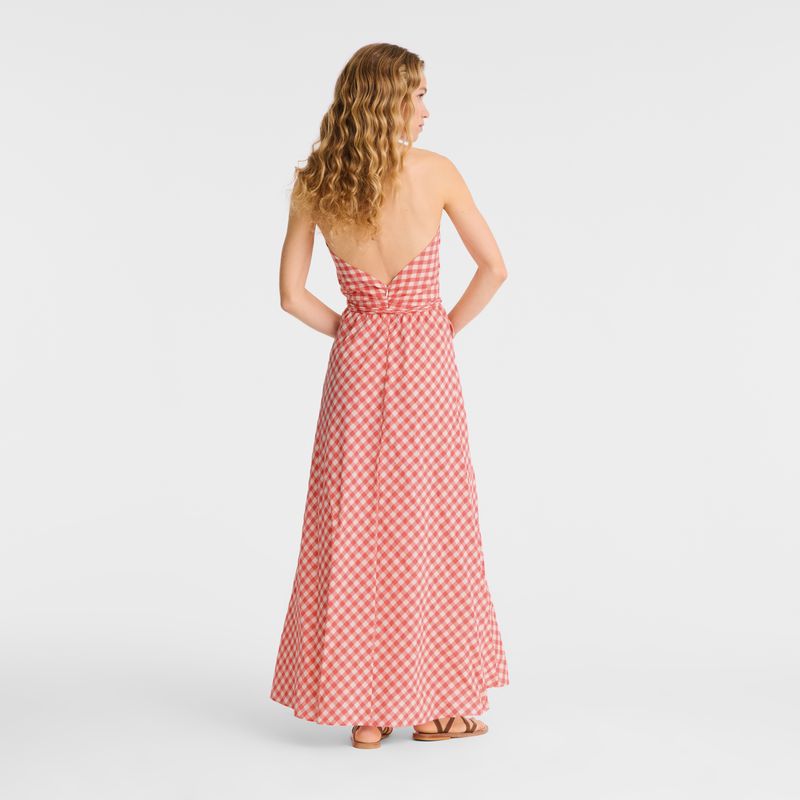 Pink Longchamp Long Women Dress | Ksa-106CDIYNV