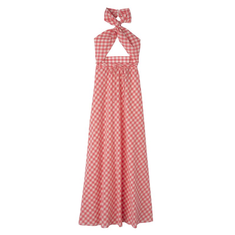 Pink Longchamp Long Women Dress | Ksa-106CDIYNV