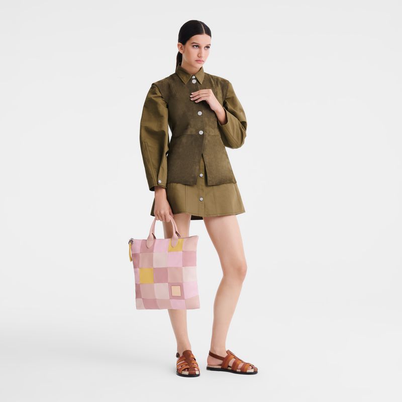 Pink Longchamp Re-play L Men Handbag | Ksa-913RUNSKX