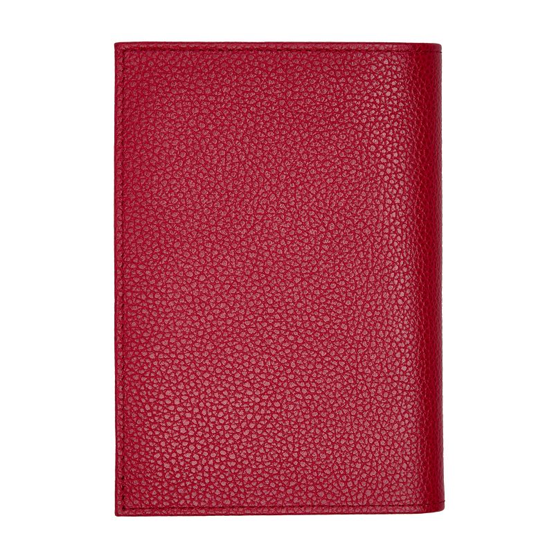 Red Longchamp Le Foulonné Men Passport Holder | Ksa-608NCMFRQ