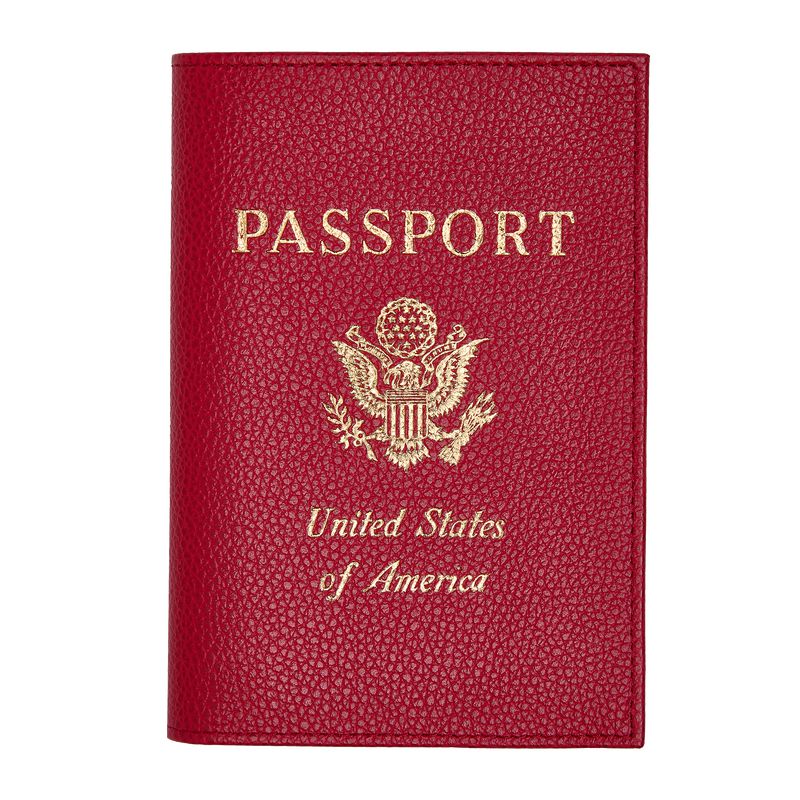 Red Longchamp Le Foulonné Men Passport Holder | Ksa-608NCMFRQ