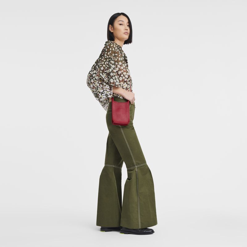 Red Longchamp Le Foulonné Women Phone Case | Ksa-536KSLJFQ