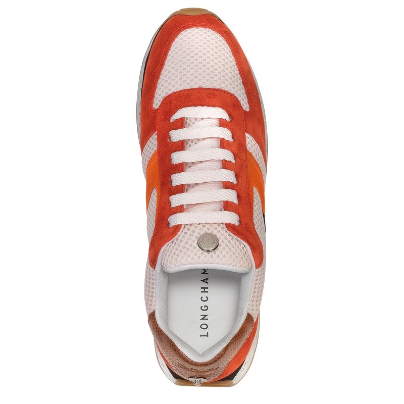 Red / Orange Longchamp Le Pliage Green Women Sneakers | Ksa-607TFJKCO