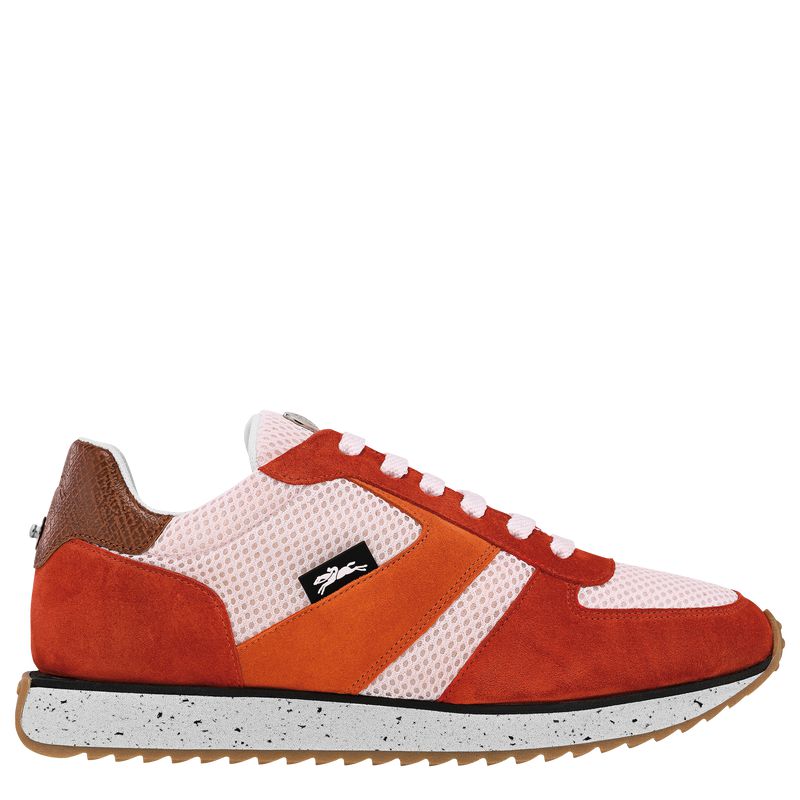 Red / Orange Longchamp Le Pliage Green Women Sneakers | Ksa-607TFJKCO