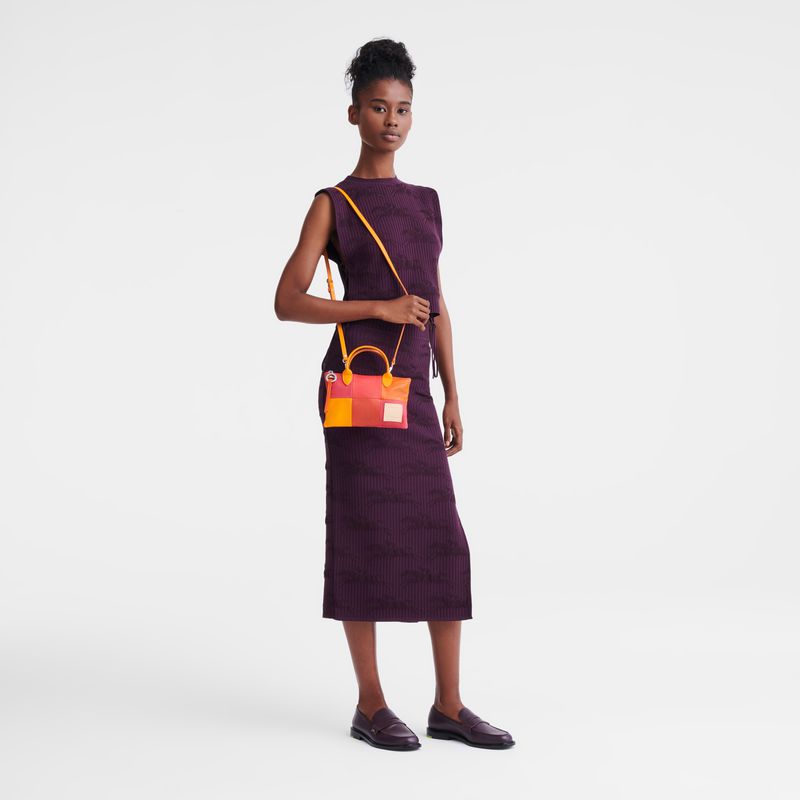 Red / Orange Longchamp Re-play Xs Women Handbag | Ksa-298MVQKYC