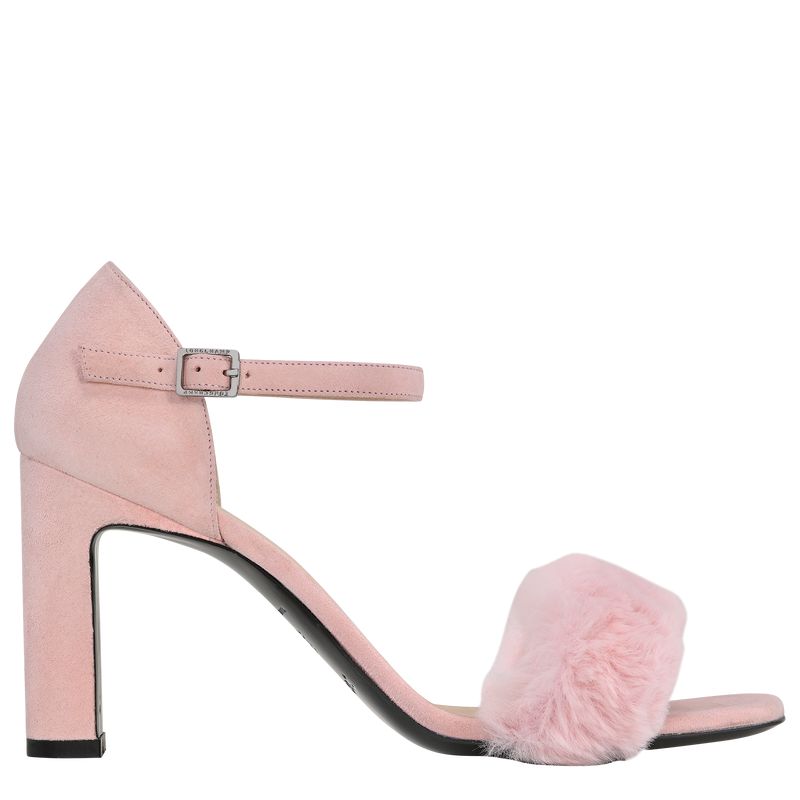 Rose Longchamp Cosy Women Sandals | Ksa-283PYUSBZ