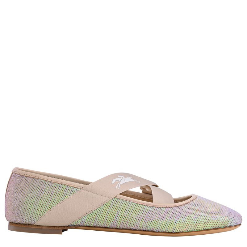 Rose Longchamp Energy Women Ballerinas | Ksa-945OZCBGY