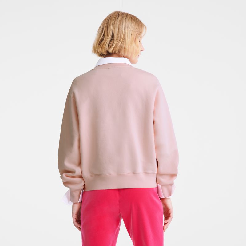 Rose Longchamp Jersey Women Sweatshirt | Ksa-463TGSDKE