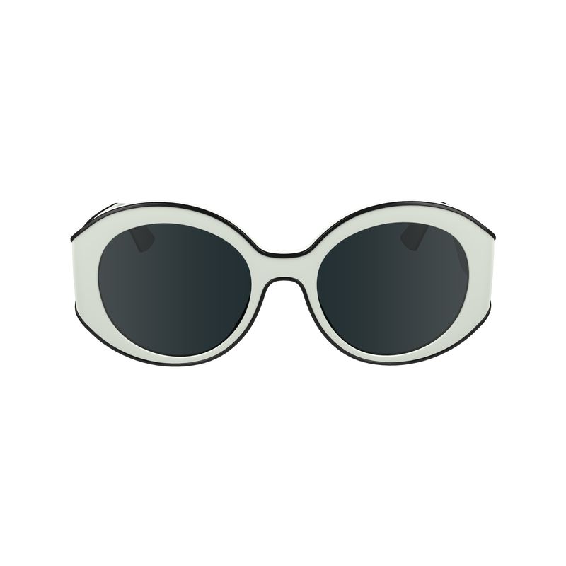White Longchamp Plant Based Resin Women Sunglasses | Ksa-435YLUFNP