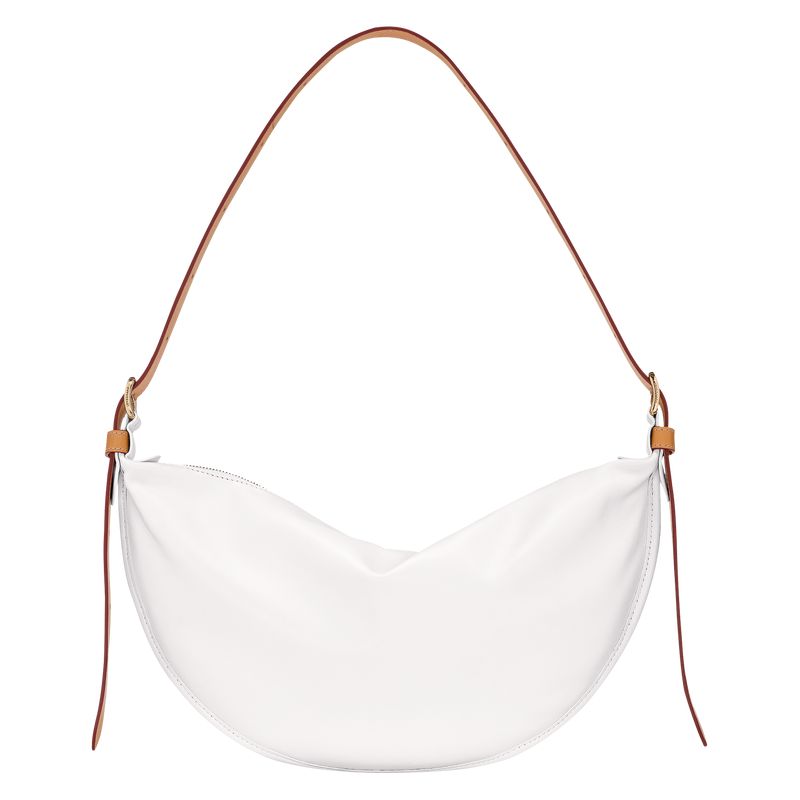 White Longchamp Smoothie M Women Crossbody Bag | Ksa-497APOTLB