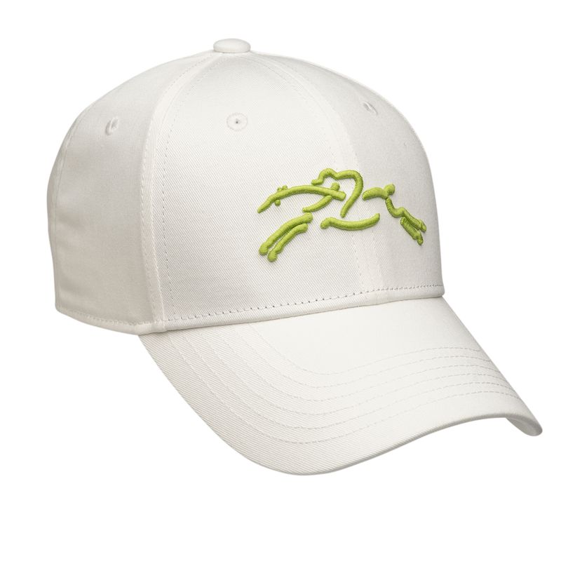 White Longchamp Solid Women Cap | Ksa-948IUMJDG