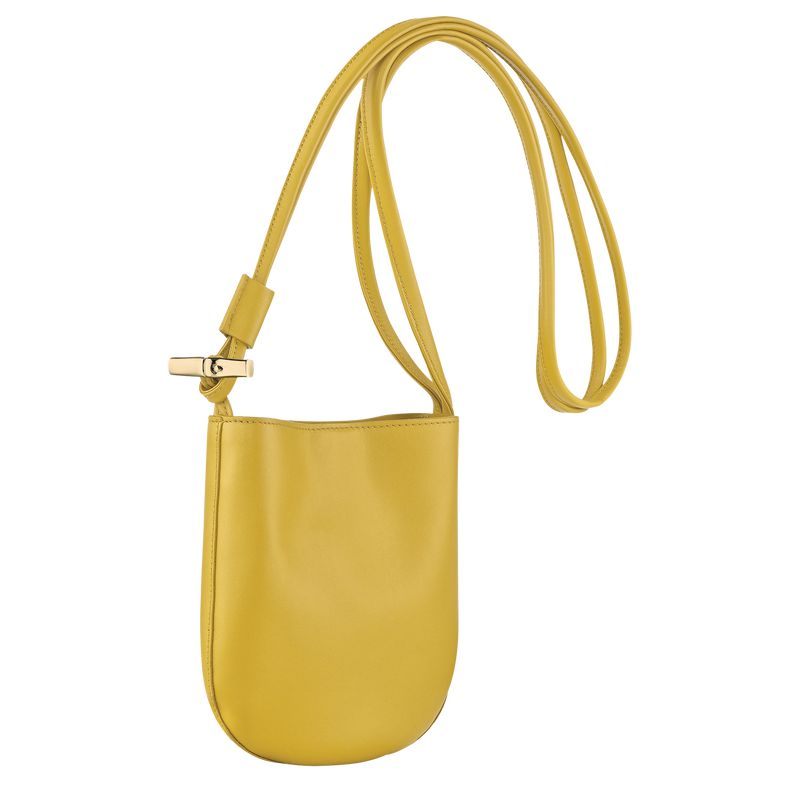 Yellow Longchamp Le Roseau S Women Crossbody Bag | Ksa-924RAFXTN