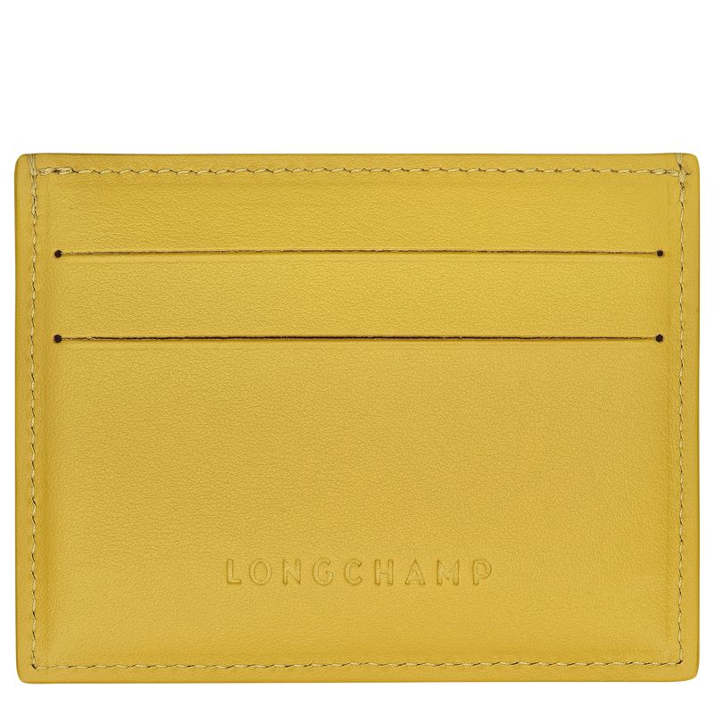 Yellow Longchamp Le Roseau Women Card Holder | Ksa-853ASVXWQ