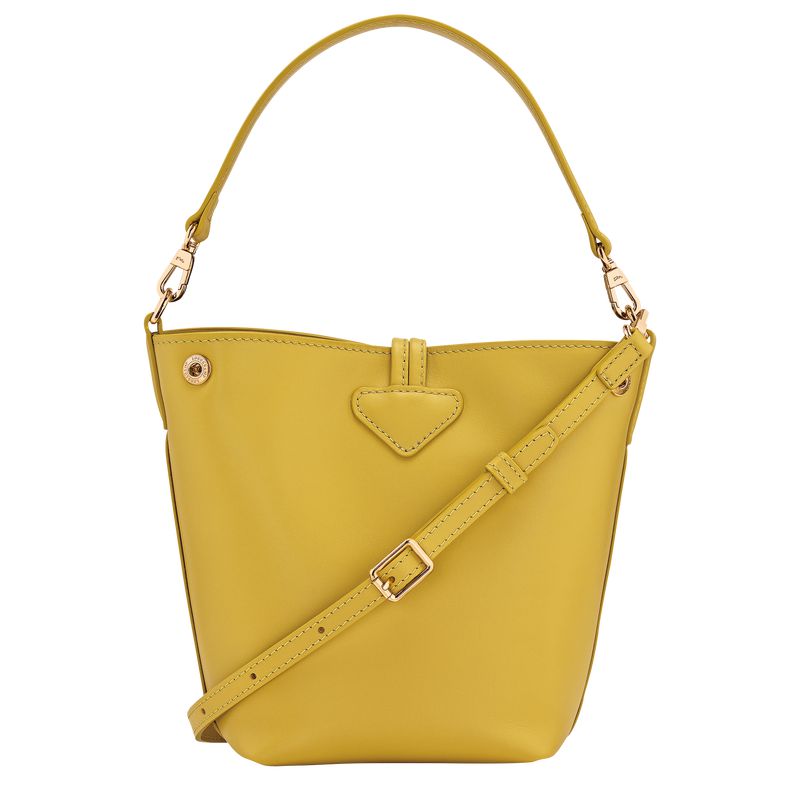 Yellow Longchamp Le Roseau Xs Women Bucket Bag | Ksa-258IYMSDV
