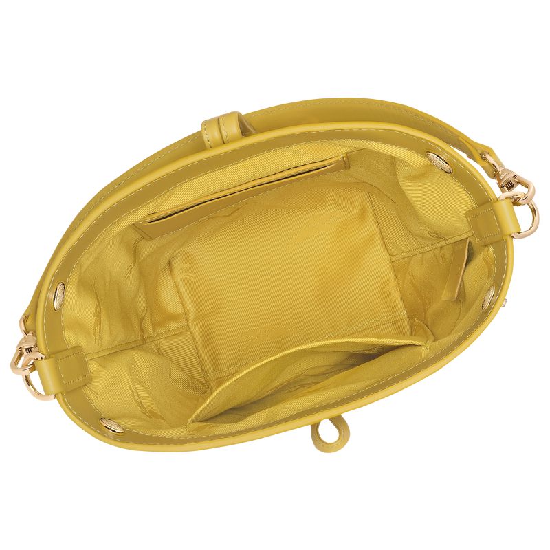 Yellow Longchamp Le Roseau Xs Women Bucket Bag | Ksa-258IYMSDV