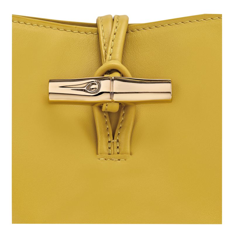 Yellow Longchamp Le Roseau Xs Women Bucket Bag | Ksa-258IYMSDV
