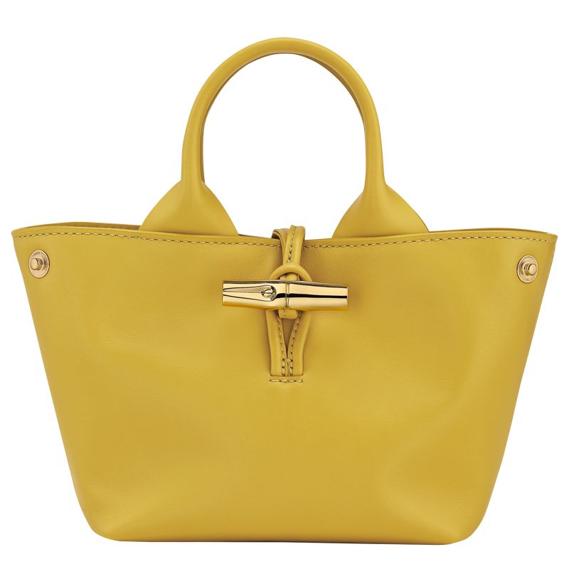 Yellow Longchamp Le Roseau Xs Women Handbag | Ksa-278EOATCV